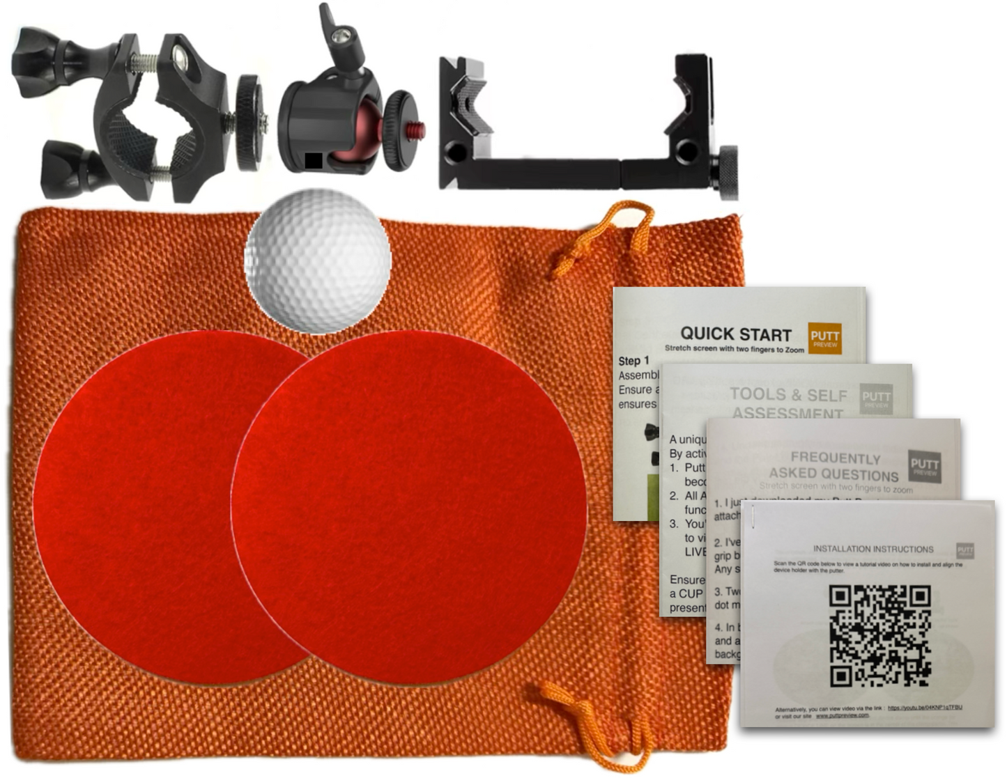 Putt Preview Device Holder - Complete Package