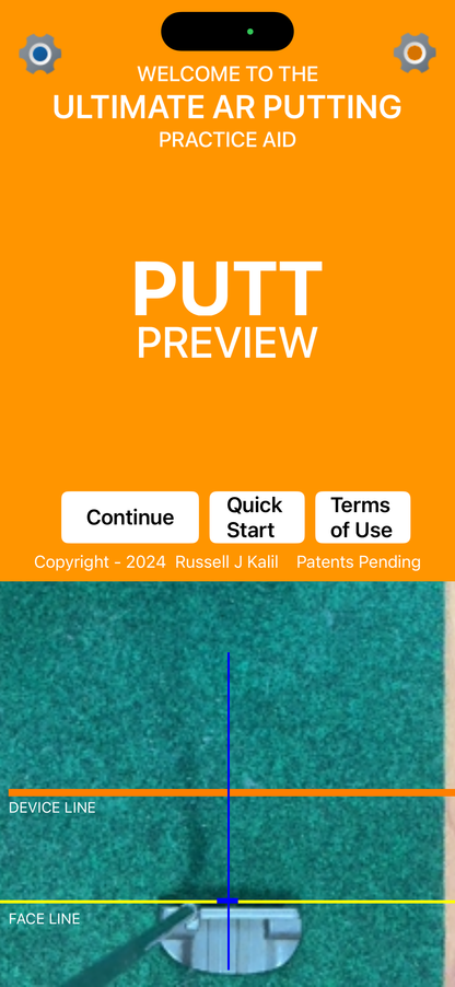 PUTT PREVIEW APP Software - BETA TRIAL ONLY